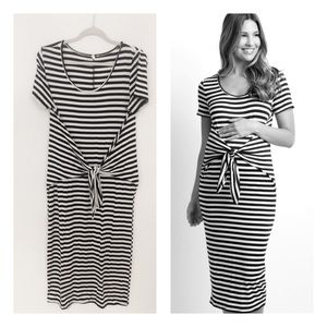 PINKBLUSH Maternity Midi Dress